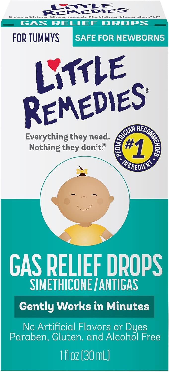 Little Remedies Gas Relief Drops | Natural Berry Flavor | 1 oz. | Pack of 1 | Gently Works in Minutes | Safe for Newborns