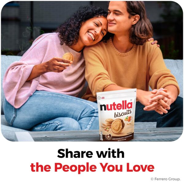 Nutella Biscuits, Hazelnut Spread With Cocoa, Sandwich Cookies, 20-Count Bag - Image 4