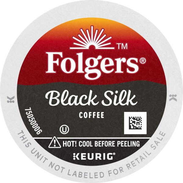 Folgers Black Silk Dark Roast Coffee, 72 Keurig K-Cup Pods - Image 3