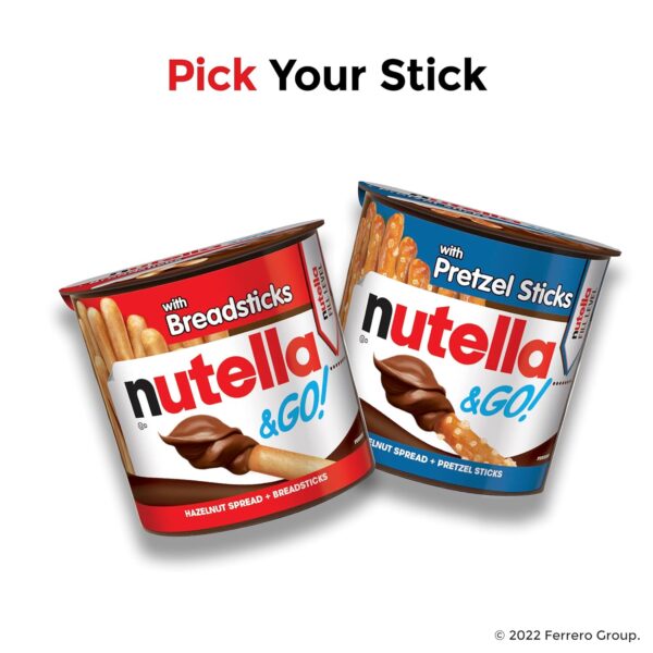 Nutella & GO! Bulk 24 Pack, Hazelnut And Cocoa Spread With Breadsticks, Snack Cups, 1.8 Oz Each - Image 3