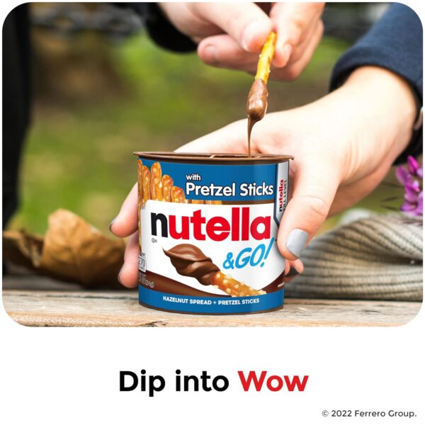 Nutella & GO! Bulk 24 Pack, Hazelnut And Cocoa Spread With Pretzel Sticks, Snack Cups, 1.9 Oz Each - Image 3