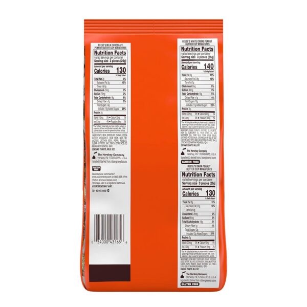 REESE'S Miniatures Assorted Flavored Peanut Butter Cups, Candy Party Pack, 32.1 oz - Image 2