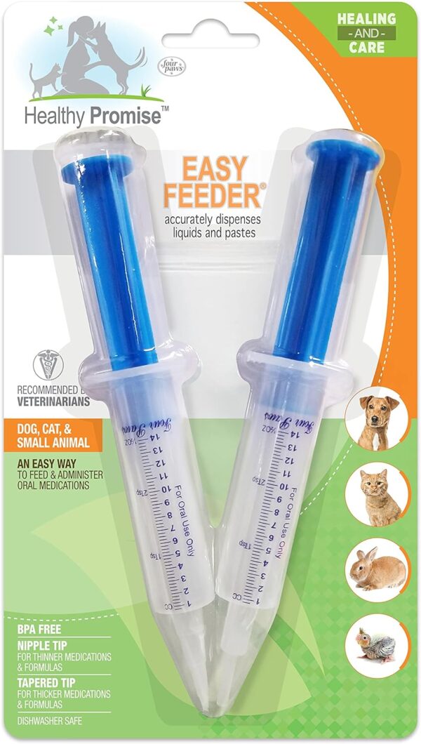 Four Paws Healthy Promise Easy Feeder Pet Feeding Syringe 2 Count (Pack of 1)