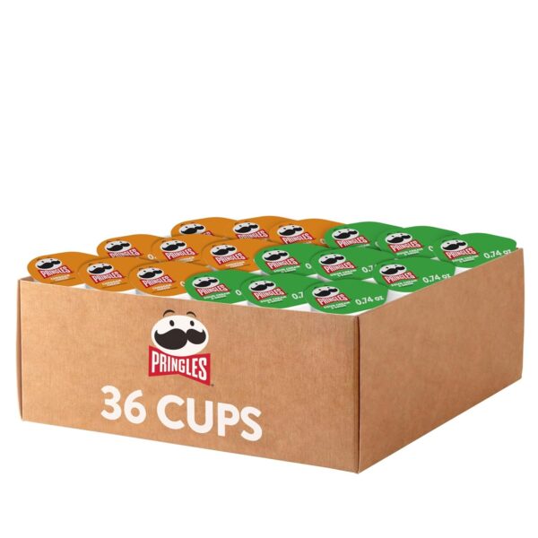Pringles Potato Crisps Chips, Snack Stacks, Lunch Snacks, Office and Kids Snacks, Variety Pack (36 Cups)