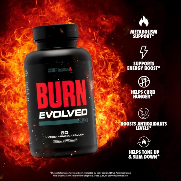 by V Shred Burn Thermogenic Fat Burner for Men & Women - Daytime Fat Burner Metabolism Booster - Premium Capsimax Cayenne Pepper, Chromax, Patented Ingredients - 60 Natural Veggie Pills - Image 3