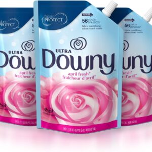 Downy Ultra Laundry Fabric Softener Liquid, April Fresh Scent, 168 Total Loads (Pack of 3)