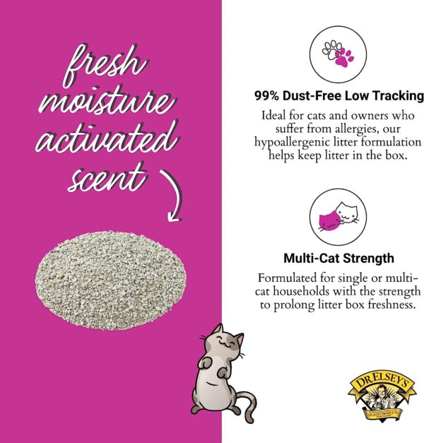 Precious Cat Elsey's Ultra Scented Cat Litter,18 Lb/8.16 Kg (Pack May Vary) Clay - Image 4