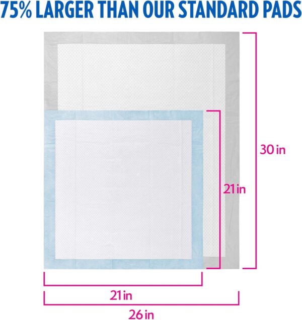 OUT! Heavy Duty XXL Dog Pads - Absorbent Pet Training and Puppy Pads - 26 x 30 in - 30 Count,White - Image 4