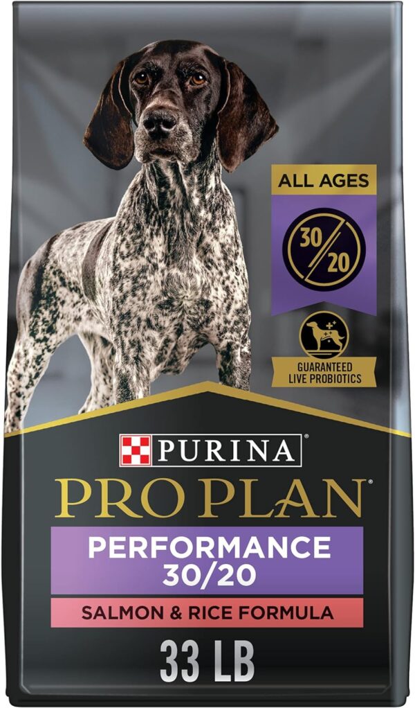Purina Pro Plan High Energy, High Protein Dog Food, SPORT 30/20 Salmon & Rice Formula - 33 lb. Bag