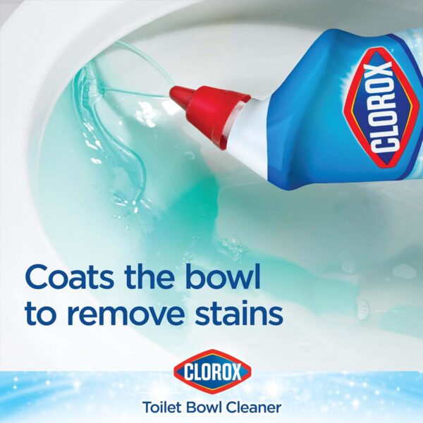 Clorox Toilet Bowl Cleaner, Clinging Bleach Gel, Ocean Mist - 24 Ounces, Pack of 2 - Image 3