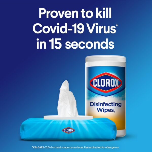Clorox Disinfecting Wipes Value Pack, Household Essentials, 75 Count (Pack of 3)(Package May Vary) - Image 4