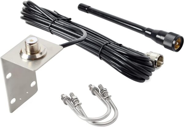 HYS VHF Marine Antenna Low-Profile 156-163Mhz Antennas W/16.4ft(5m) RG58 Low Loss Premium Coaxial Cable with PL259 - Image 3