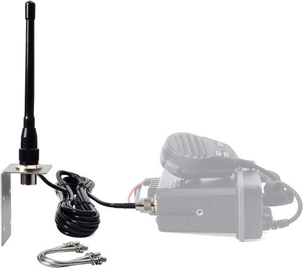 HYS VHF Marine Antenna Low-Profile 156-163Mhz Antennas W/16.4ft(5m) RG58 Low Loss Premium Coaxial Cable with PL259 - Image 4