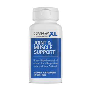 OmegaXL Joint Support Supplement - Natural Muscle Support, Green Lipped Mussel Oil, Soft Gel Pills, Drug-Free, 120 Count