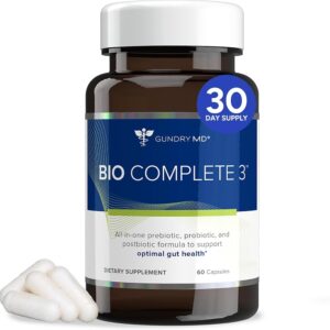 Gundry MD® Bio Complete 3 - Prebiotic, Probiotic, Postbiotic to Support Optimal Gut Health, 30 Day Supply
