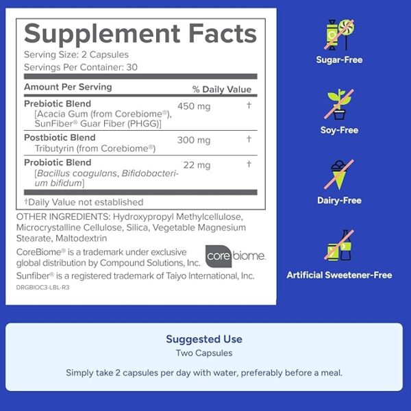 Gundry MD® Bio Complete 3 - Prebiotic, Probiotic, Postbiotic to Support Optimal Gut Health, 30 Day Supply - Image 5